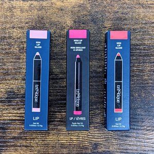 ✨treStiQue Mini Lip Glaze Crayon Set - Rome Rouge, Shell Beach, Mumbai Magenta